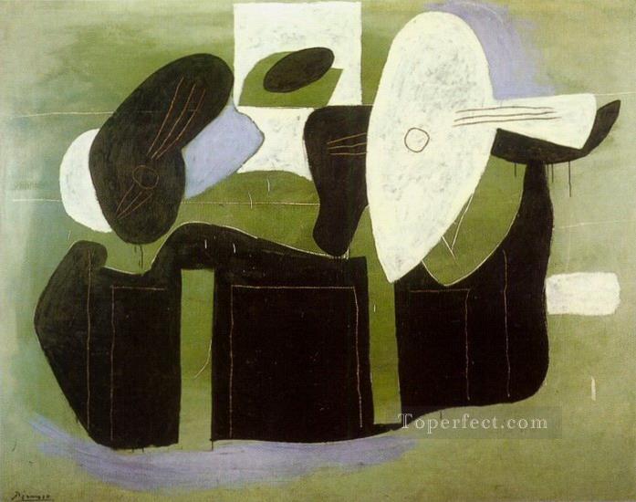 Musical instruments on a table 1926 cubism Pablo Picasso Oil Paintings